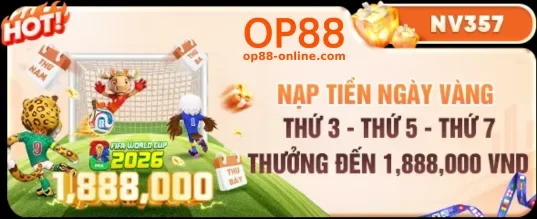 Khuyến Mãi OP88 – Nhận Thưởng Hấp Dẫn Mỗi Ngày