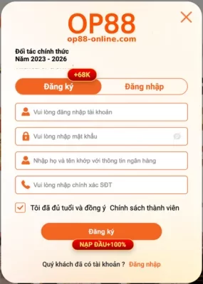 Đăng Ký OP88 Nhanh Chóng Và Dễ Dàng